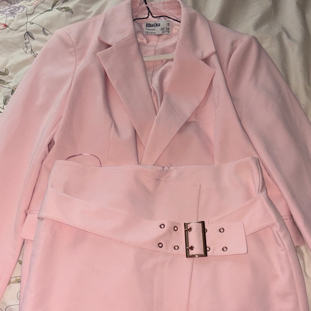 Primark Pink Blazer and Skirt Set